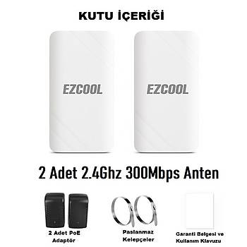 Ezcoll EZ-W240AN D�� Ortam (2.4GHz 300Mbps 1KM) Access Point