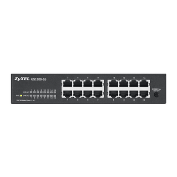 ZyXEL GS1100-16 V3 16 Port GigaBit Y�netilemez Masa�st� Switch
