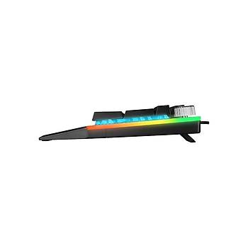 Rampage RMK-X2 MIRACLE Siyah USB Full RGB Ayd�nlatmal� Multimedia Q Red Switch Gaming Oyuncu Mekanik Klavye