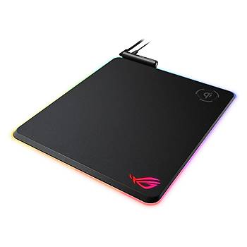 Asus Rog Balteus QI RGB Gaming Mouse Pad Aura Sync RGB Sert Yüzey USB Geçiþi Kaymaz Kauçuktan Taban Kablosuz Sarj Mouse Pad