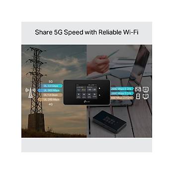 TP-Link M8550 AXE3600 �� Bant 5G LTE Mobil Kablosuz 5g Mobil Wi-Fi 6e Ta��nabilir Modem