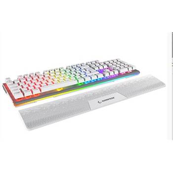 Rampage Carbon Beyaz RGB T�rk�e Q Bilek Destekli Red Switch  Oyuncu Klavye