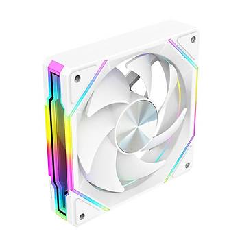 Dragos LS300 V2 Reverse 120MM Argb 2000Rpm Kontrolc� Kumanda Pwm 4l� Set Beyaz Kasa Fan�