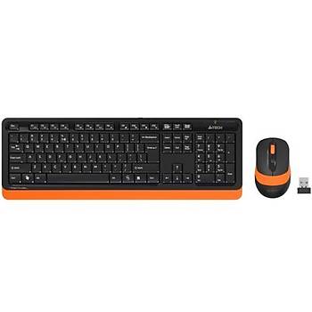 A4Tech FG1010 Q 2.4 GHZ Usb Klavye + Mouse Kablosuz Set Turuncu