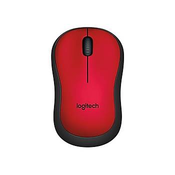 Logitech M220 Sessiz Kablosuz Mouse-Kýrmýzý 910-004880