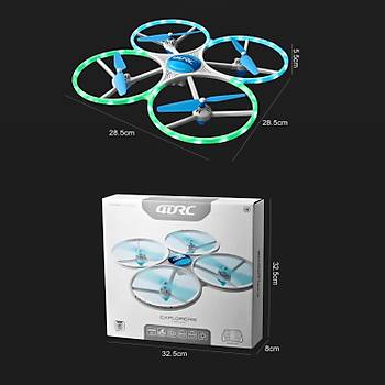 Gepettoys Uzaktan Kumandal� Quadcopter Kameras�z LED I��kl� Ba�lang�� Seviye Drone