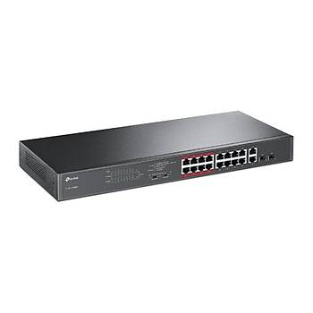 Tp-Link TL-SL1218MP 16 Port 10/100 + 2 Port Gigabit Ynetilemez PoE Switch