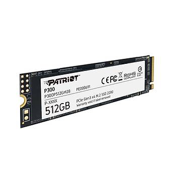 Patriot P300 512GB 1700/1100MB/s NVMe M.2 SSD Disk (P300P512GM28)