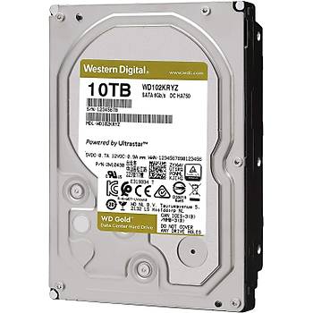 WD Gold Enterprise WD102KRYZ 10TB 7200RPM 256MB 3.5 SATA3 NAS Harddisk
