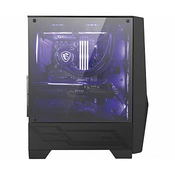 Msi Mag Forge 101M Temperli Cam 3X RGB Fan, 1X 120MM Fan Atx Gaming Bilgisayar Kasas