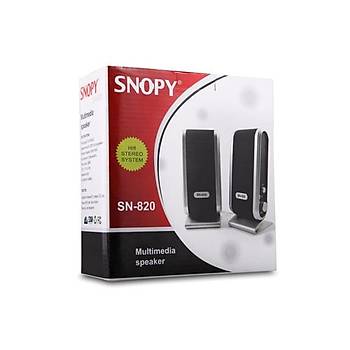 Snopy SN-820 1+1 Speaker Siyah/Gm USB