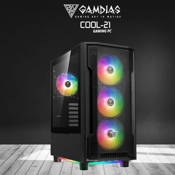 Gamdias Cool-21 Ryzen 7 7700X 16Gb DDR5 Ram 500Gb NVMe SSD 6Gb GDDR6 RTX2060 Ekran Kartı 750W Kasa Free Dos Masaüstü Oyuncu Bilgisayarı