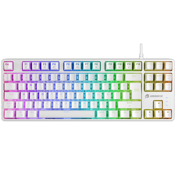 GameBooster G23W Enigma TKL Rainbow Ayd�nlatmal� Red Switch Mekanik Beyaz Oyun Klavyesi