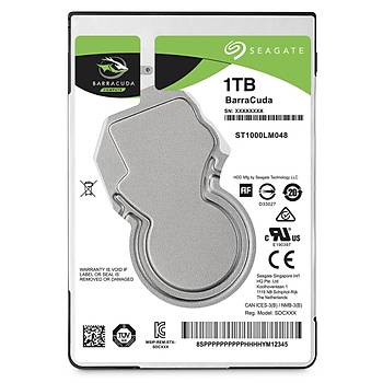 Seagate Barracuda 2.5 1TB Sata 3.0 128MB 140MB/S 5400RPM Notebook Disk ST1000LM048 - 7MM Notebook HDD & Harddisk