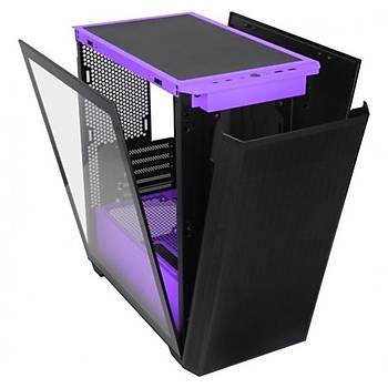 Powerboost PB-P2252BP ARGB Fanl� Mor Mikro ATX Oyuncu Kasas�