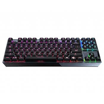 MSI GG VIGOR GK50 LOW PROFILE TKL TR DUSUK PROFIL SAYISAL TUS TAKIMSIZ KOMPAKT TKL TASARIM GERCEK MEKANIK KAILH SWITCH PER KEY RGB FIRCALANMIS METAL TUS YUZEYI TURKCE Q