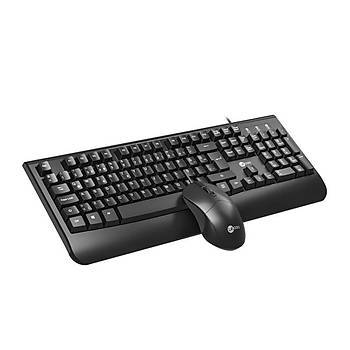 Lenovo Lecoo CM105-S Kablolu Tr Q Siyah Klavye Mouse Set