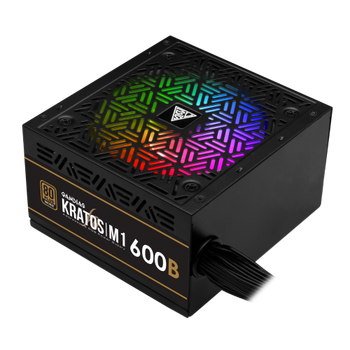 GAMDIAS KRATOS M1-600B, 600W, 80+ Bronze,  RGB, GAMING, ATX, Power Supply (PSU)