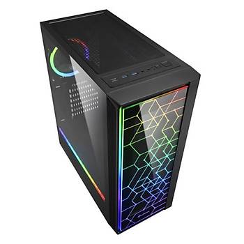 Sharkoon RGB-LIT-100 Mid Tower Bilgisayar Kasas Siyah