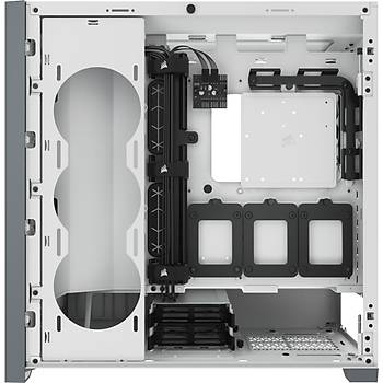 Corsair 5000D Airflow CC-9011211-WW Temperli Cam Yan Panel Mid Tower Beyaz Bilgisayar Kasas�