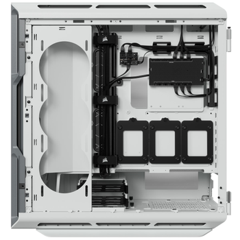 Corsair iCUE 5000T RGB CC-9011231-WW Led Fanl ATX Beyaz Oyuncu Kasas