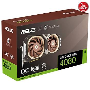 Asus RTX 4080 RTX4080-O16G-NOCTUA 256 Bit GDDR6X 16 GB Ekran Kart�