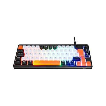 Acer eMachines EAK810 Bej-Siyah-Turuncu TKL 68 Tu� Membrane Switch Kablolu Oyuncu Klavyesi