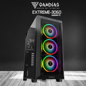 GAMDIAS EXTREME-3060, i7-13700KF, 32Gb DDR5 Ram, 500Gb NVMe Ssd, 12Gb GDDR6 RTX3060 Ekran Kart, 750W Kasa, Free Dos Gaming Pc