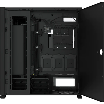 Corsair �cue 7000X CC-9011226-WW Rgb 3X Temperli Cam Dahihli Rgb Kontrolc� Full Tower Siyah Smart Bilgisayar Kasas�