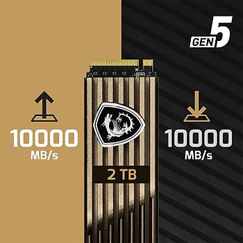 MSI Spatium M570 PCle 5.0 NVMe M.2 2TB 10000/9500Mbs SSD