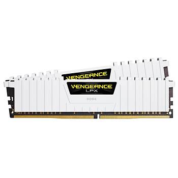 Corsair CMK32GX4M2B3000C15W 32GB (2X16GB) 3000MHz CL16 Vengeance Beyaz LPX Soutuculu DIMM Bellek Ram