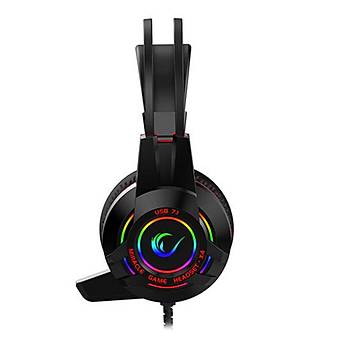 Rampage Miracle-X4 RGB Led 7.1 PS4-XBox Mikrofon Oyuncu Kulaklk