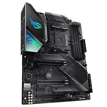 Asus Rog Strix X570-F Gaming AMD X570 AM4  DP HDMI ift M2 + 6 SATA USB 3.2 Aura RGB ATX 128GBA Kadar Ram Destei- Anakart
