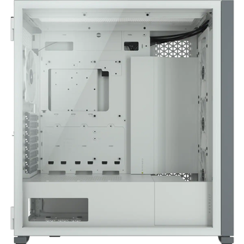 Corsair CC-9011227-WW icue 7000X RGB Temperli Cam 4x140mm Fan Dahili Rgb Kontrolc� Full Tower Ak�ll� Beyaz Bilgisayar Kasas�