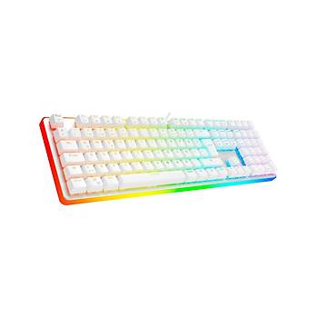 GameBooster G918 Fire Storm Rgb Blue Switch Mekanik Beyaz Oyuncu Klavyesi