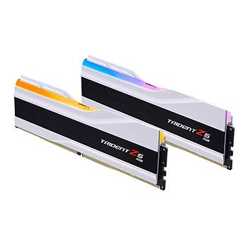 GsKill Trident Z5 RGB Beyaz DDR5-6400Mhz CL32 64GB (2x32GB) DUAL (32-39-39-102) 1.4V