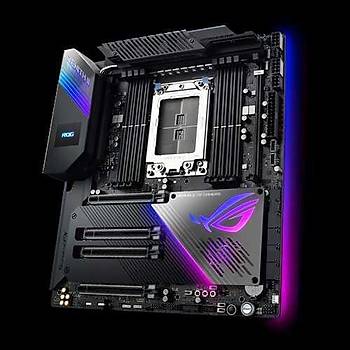 Asus Rog Zenith II Extreme Alpha AMD TRX40 STRX4 8 X DDR4 4600 4XM2 USB3.1 AX Wifi + BT Aura RGB Header 2lan Eatx Anakart