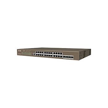 Tenda TEG5328P-24 24 Port 10/100/1000 Mbps Y�netilebilir Switch