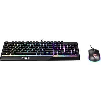 MSI Vigor GK30 Combo RGB Siyah Kablolu Klavye Mouse Seti