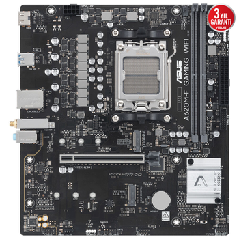 Asus A620M-F Wi-Fi 2xDDR5 2xM.2 HDMI 6E Bluetooth v5.3 AM5 Gaming Anakart