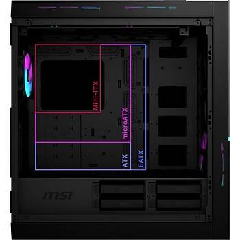 Msi Mpg Sekira 100R Temperli Cam 4 X A-RGB Fan 120MM E-Atx Gaming Bilgisayar Kasas�