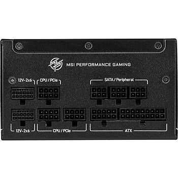 Msi Mpg A850GS PCIE5 850W 80+ GOLD ATX 3.1 PCIE 5.1 2X Power supply