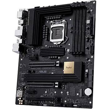 Asus Proart Z490-Creator 10G Intel Z490 LGA1200 DDR4 4600 Thunderbolt HDMI ift M2 USB3.2 Aura RGB COM 10G Bit + 2.5GBT Lan Atx Anakart