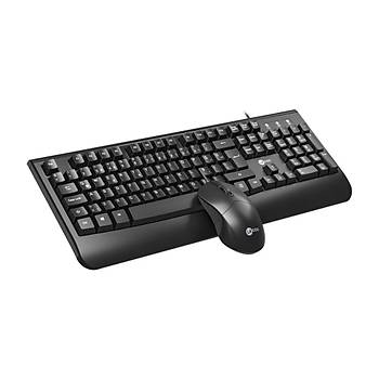 Lenovo Lecoo CM105 Siyah Kablolu Klavye Mouse Set