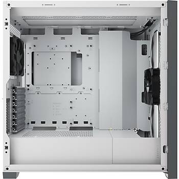 Corsair 5000D Airflow CC-9011211-WW Temperli Cam Yan Panel Mid Tower Beyaz Bilgisayar Kasas�