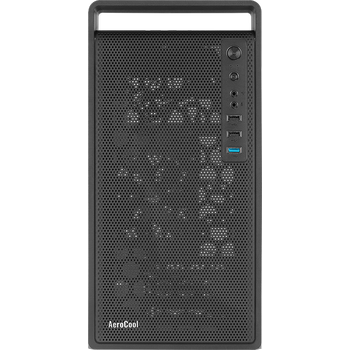 Aerocool CS-109 350W 1x120mm FRGB Micro ATX/Mini ITX Siyah Kasa