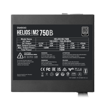 Gamdias Helios M2-750B 750W 80+ Silver Gaming ATX G�� Kayna��