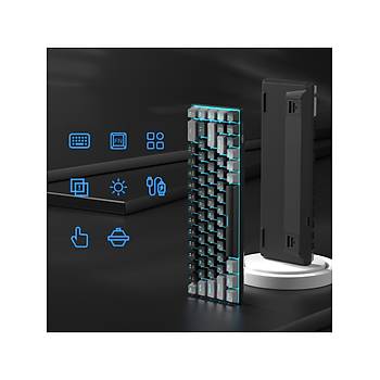 MageGee MK-BOX 68 Tu� RGB %65 TKL Red Switch Kablolu Gri Mekanik Oyuncu Klavyesi