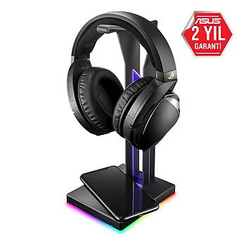 Asus Rog Throne QI Kablosuz arj 7.1 Surround Ses ift USB 3.1 Yuvas ve Aura Sync Destekli Kulaklk Stand
