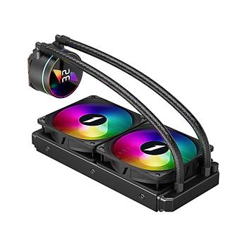 1st Player ThunderStorm TS3 240mm Siyah ARGB S�cakl�k Ekran G�stergeli AM5 / LGA1700 ��lemci S�v� So�utucu